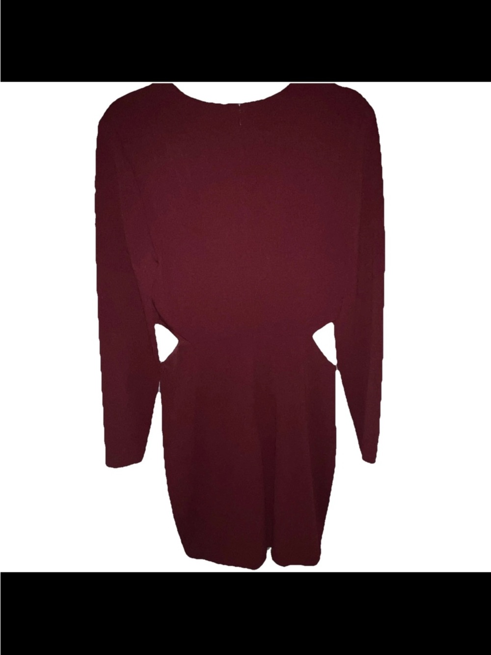Express Burgundy Dress with Back Zip